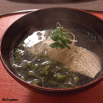 御料理 寺沢 - 鱸と神馬草の潮汁