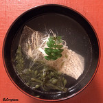 御料理 寺沢 - 鱸と神馬草の潮汁