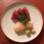 御料理 寺沢 - 鰹と虎魚の造り