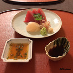 御料理 寺沢 - 橙を絞ったﾎﾟﾝ酢と土佐醤油で