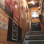 炭火焼バル&串焼き J.J.ぽっち - 商店街から2階へ上がります  