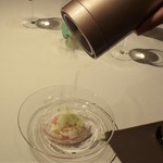 ラ メゾン ドゥ グラシアニ - 西瓜のスープとライムのグラニテ