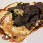 ラ メゾン ドゥ グラシアニ - 神崎郡・牛尾農場のジャガイモと三田和牛ランプ肉のロティに黒トリュフ