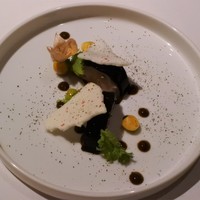 ラ メゾン ドゥ グラシアニ 神戸北野 - 滑らかなフォアグラ 北野ビヴェーレ・楠木さんがブレンドしたフォアグラの為のコーヒーのジュレ仕上げ後