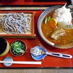 そば切り　高陣 - 当別産浅野農場豚角煮スープカレー＆もりそばセット