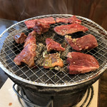 七輪焼肉安安 - とりあえず焼いてみた