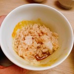 緒方 - 蕎麦をカレーたれにつけ余った冷やしカレー出汁にご飯を