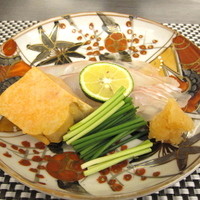 日本料理 晴山 - 平目・あん肝