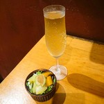 ビストロ シン 2 - お通し：バターナッツ南瓜、はす芋、夕顔