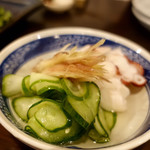 蒼凛 - たこ・きゅうり・みょうが酢の物648円