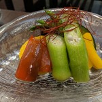 旬魚菜 しら川 - 野菜の揚げ浸し