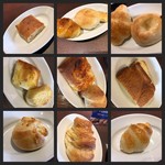 鎌倉パスタ - ガーリックフォカッチャメロンパンシュガークロワッサンクロワッサンシュガーバターロールスパイシーチャバタフレンチトーストマヨネーゼバジルロールケーキフォカッチャチーズボール塩マーガリンロールクロワッサン