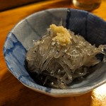 天史朗鮨 - お通し　生シラス