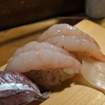 天史朗鮨 - 握り　甘エビ2貫