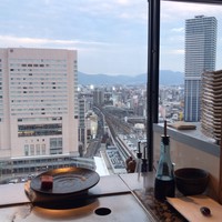 ステーキハウス神石 - 21Fからの景色。むこうに見えるのは、マツダスタジアム。