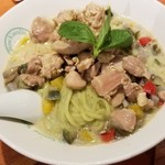 麺屋 六感堂 - グリーンカレーヌードル