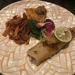 シナジー - 金針菜&ハッシュドポテト&鯛バジルロースト