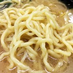 千家 - 大橋の麺は少し縮れてます。