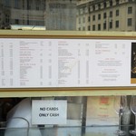 Bitzinger - 店頭メニュー。