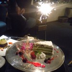 鉄板焼レストラン八景 - 息子のデザート