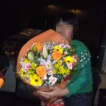 鉄板焼レストラン八景 - おじいちゃんからお祝いの花束