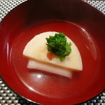 日本料理 晴山 - 焼きたらこのしんじょ