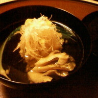 銀座 小十 - 舞茸が入ったお椀