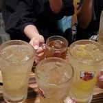 やきとり正や - 5名で乾杯！！