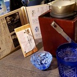 蟹炉端焼 チロリ 火鉢庵 - 日本酒のセット