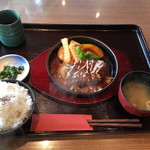 道の駅 但馬楽座 やぶ牧場 - ハンバーグ定食