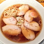 らあめん花月　嵐 - 喜多方ラーメン大崎食堂（￥720）全く以て凡庸な味…。坂内にはるかに及ばず…。60点。でも頑張れ福島！