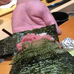 天寿し - ふむふむ、いい手相