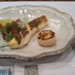 鉄板焼 七海 - 鯛と帆立