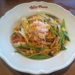 Jolly-Pasta - 本ずわい蟹と九条ネギのペペロンチーノ ～カラスミのせ～