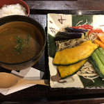 さわ田茶家 - 和風スープカレーつけ蕎麦