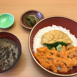 うに むらかみ - 食べ比べ丼 海水うに40g/無添加生うに40g(5,990円)