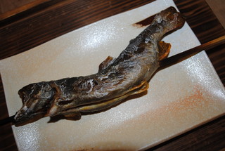 Juuwari Soba To Iwana Yamadaya - 岩魚の炙り焼き(塩、蕗の薹味噌、醤油)のお好みで選べます。