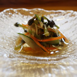 すし兆 - 初めて食べた秋田産のみず玉（みずの実）。