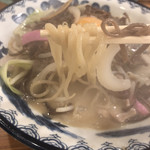 井手ちゃんぽん - 麺アップ