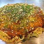 鉄板 お好み焼き セイヤン - 豚玉そば