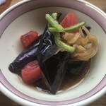 カフェアンドショップ ロータスランド - 2019/09/01
      おまかせセット 550円
      ・野菜かき揚げ
      ・ナス南蛮
      ・卵焼
      ・キュウリのさっぱり和え
      ・フレッシュサラダ
      ・ご飯、味噌汁