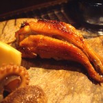 銀座 水野 - 八寸　焼き穴子寿司