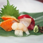 十勝川温泉 三余庵 - 造り　大助　牡丹海老　平目