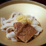 十勝川温泉 三余庵 - 食事　音更産小麦のうどん