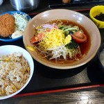 Juan - 冷やし中華定食（600円）