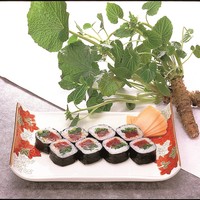 わさび葉漬入鉄火巻