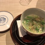 町家懐石　六花 - 新玉ねぎの摺り流し