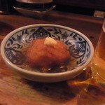 大島や - 玉ねぎ天煮　おろし生姜が嬉しいアクセント