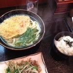 おか田 - 天ぷらうどん定食 ６８０円