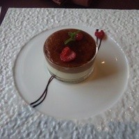 RISTORANTE OZIO - シブーストショコラフランボワーズ（1月のメインデザート）